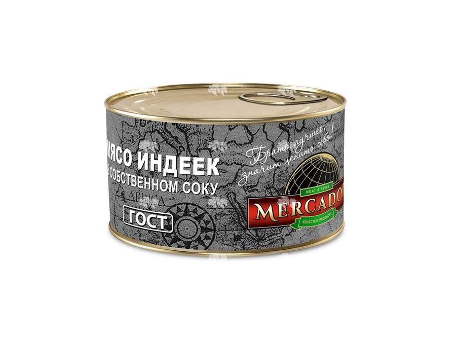 Мясо индеек в собственном соку, ГОСТ, 325 г