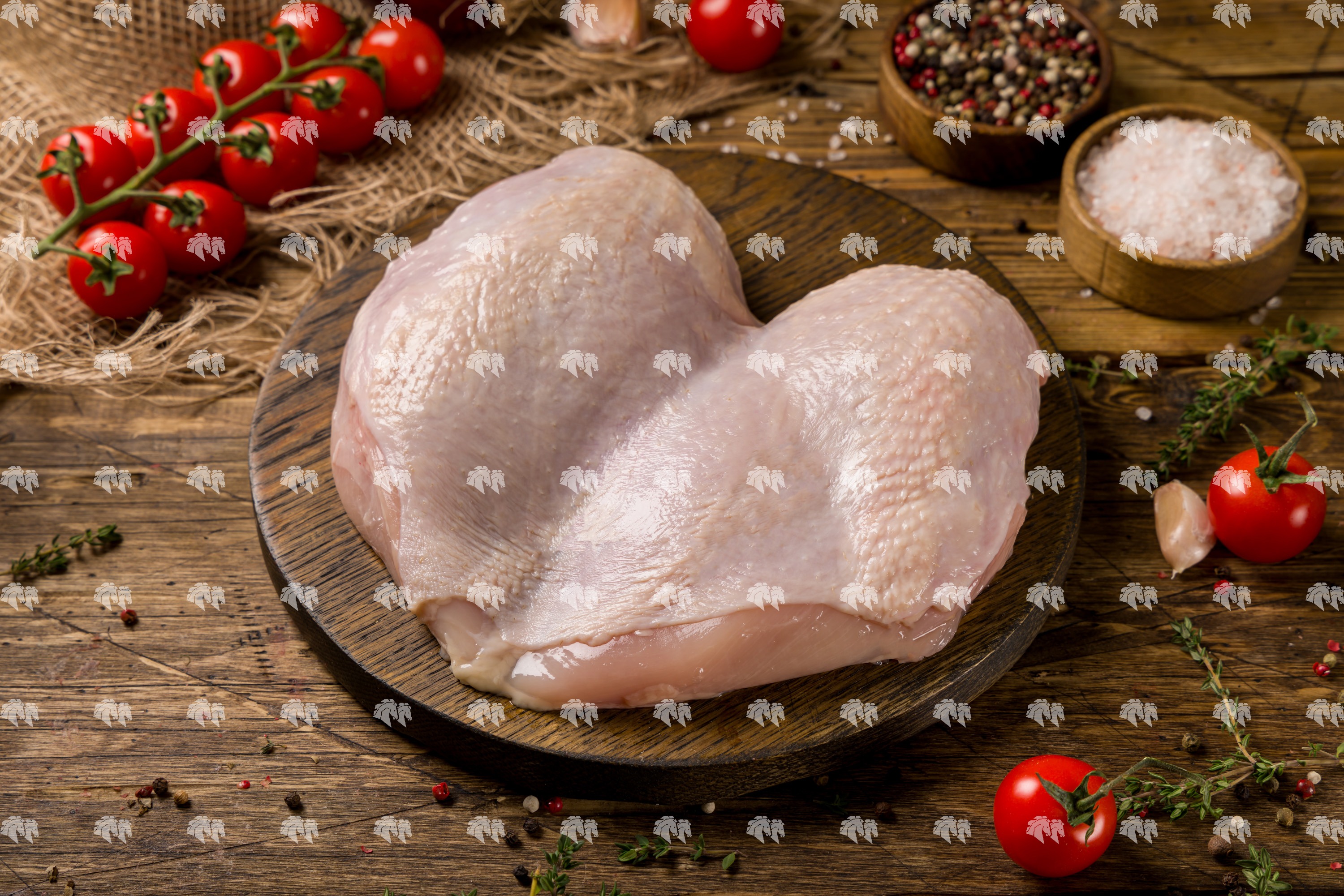 Филе грудки с кожей (курица)