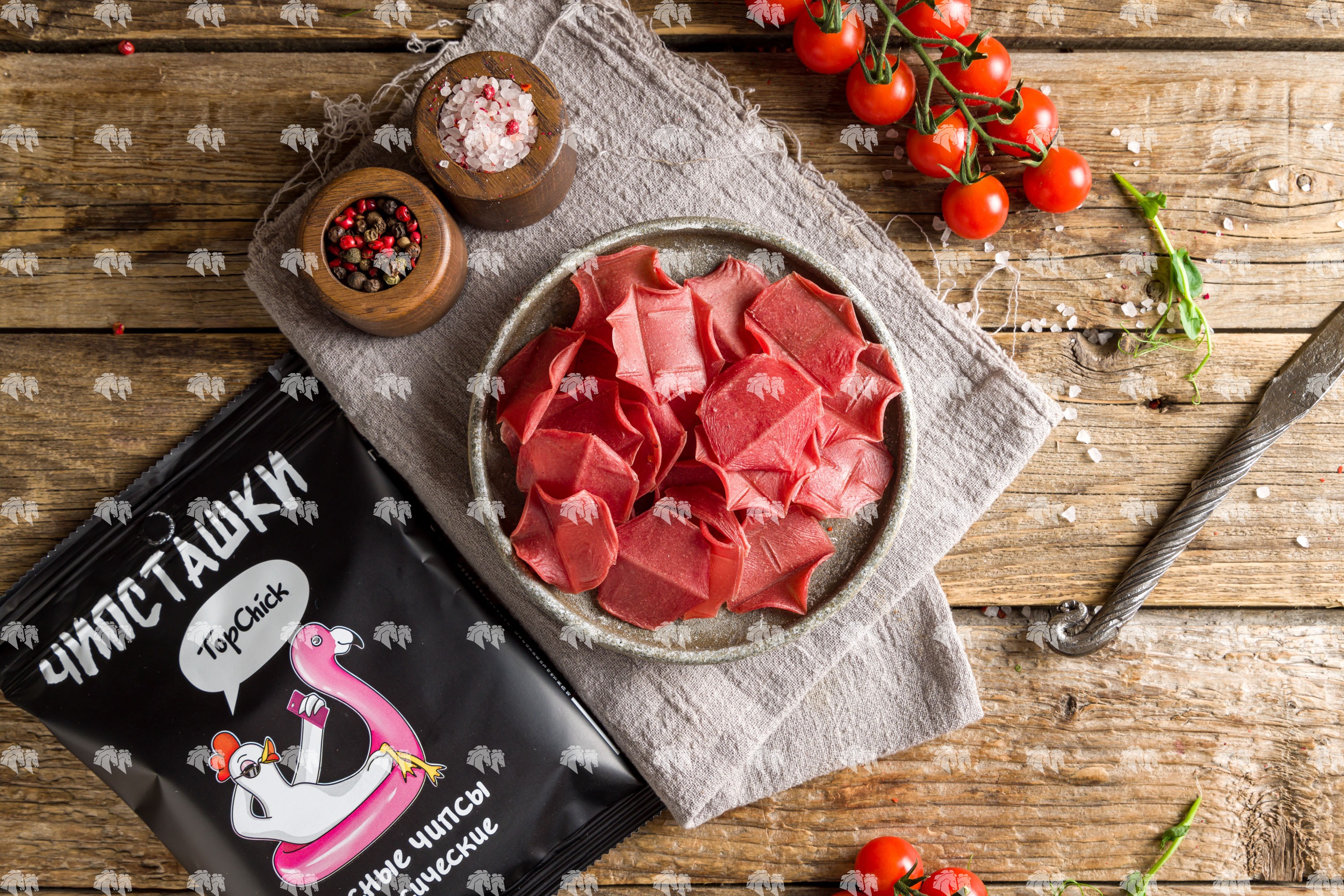 Мясные чипсы "Классические" сыровяленые