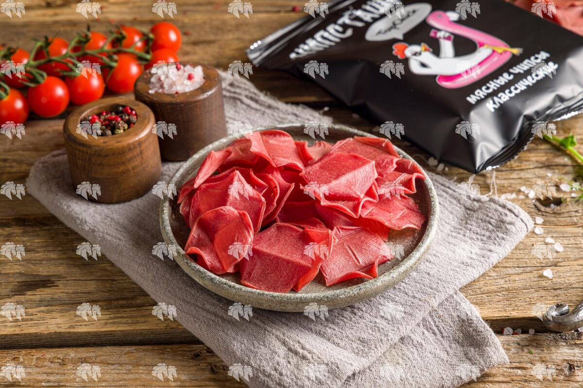 Мясные чипсы "Классические" сыровяленые