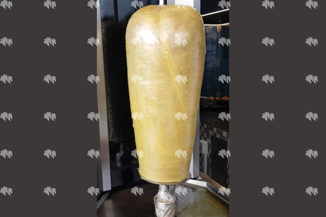 Денер кебаб из говядины (мясо для шаурмы в бобинах)