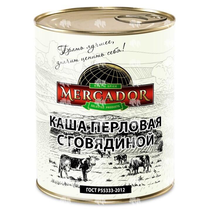 Каша перловая с говядиной, ГОСТ Р 55333-2012, 338 г