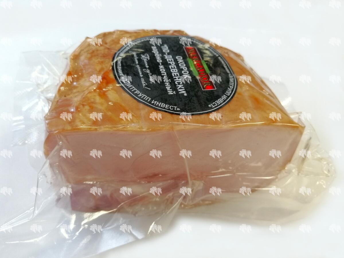 Окорок "По-деревенски" варено-копченый