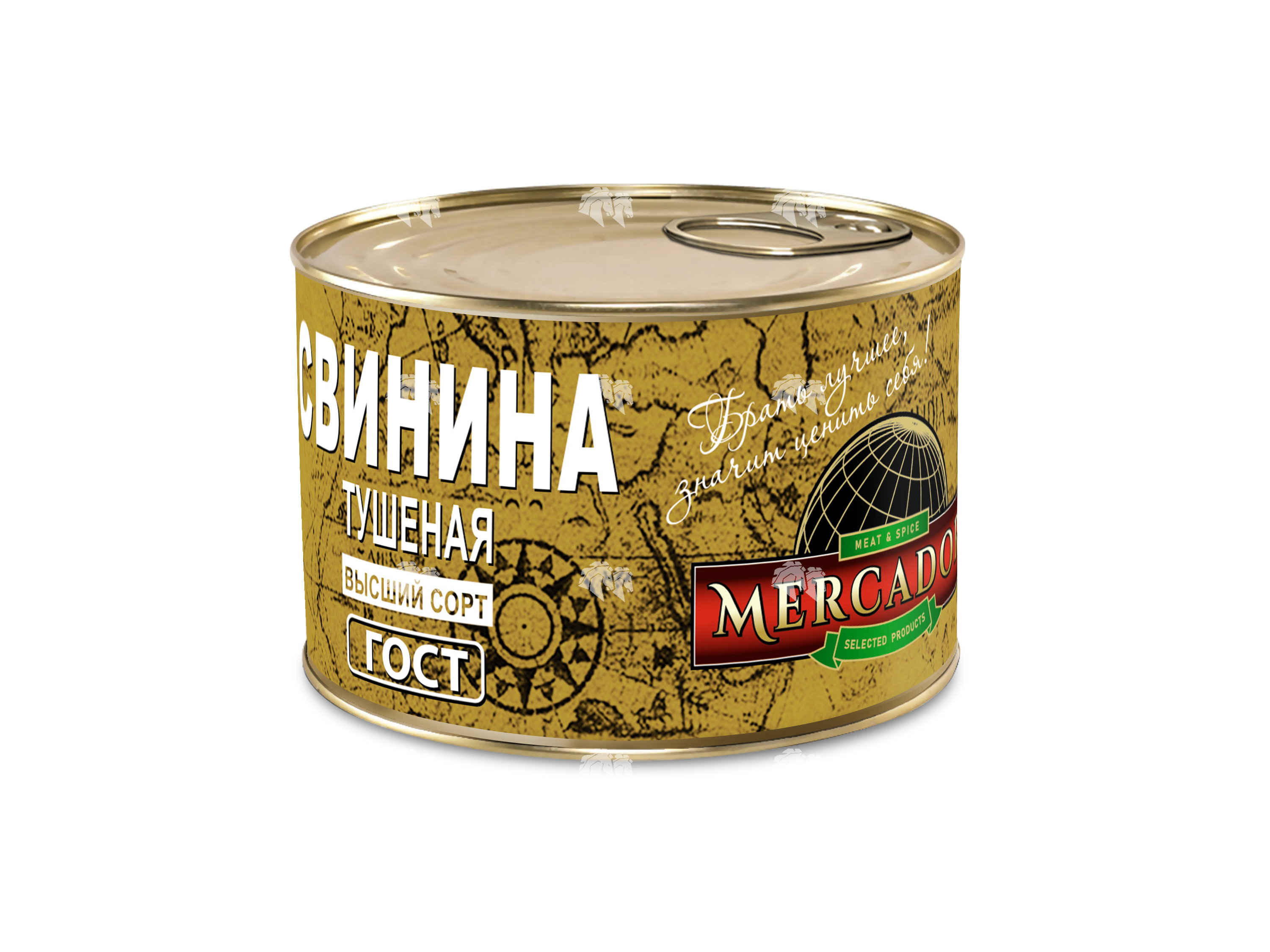 Свинина тушеная высший сорт, ГОСТ, 325 г