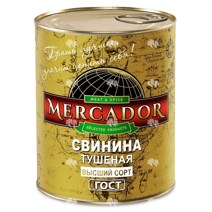 Свинина тушеная высший сорт, ГОСТ, 338 г